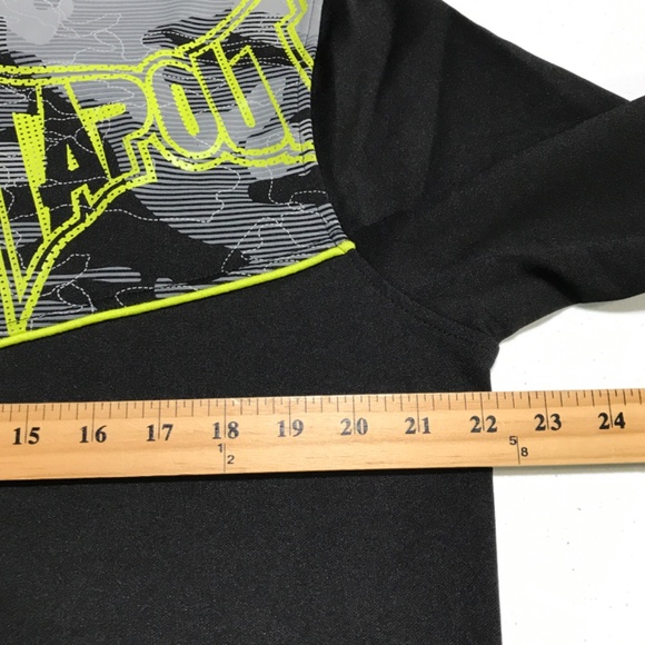 TAP OUT Jacket Full Zip Mens Large Slim Black Stretch Track TapOut Gym Workout - Picture 6 of 11